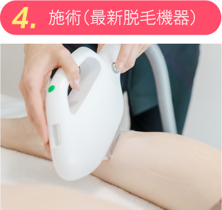 施術(最新脱毛機器)